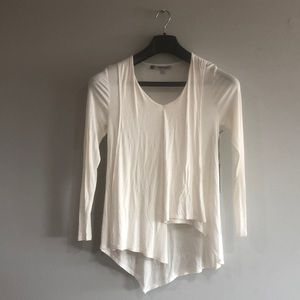Long sleeve white top